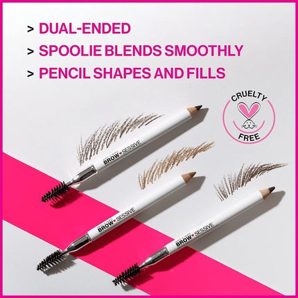 Creion sprancene, Wet 'N' Wild, Brow-Sessive, varf dublu, Dark Brown