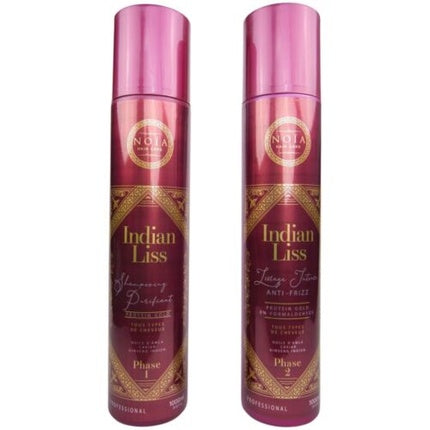 Ulei pentru păr cu Amla, Caviar și Ginseng Indian Noia Paris Lissage, 1000 ml - Pachet de 2