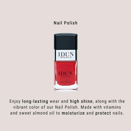 Lac de unghii Idun Minerals Rubin, roșu, vegan