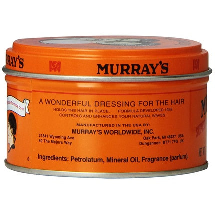 Pomadă pentru păr Murray's Superior Hairdressing, prindere puternică, 85g