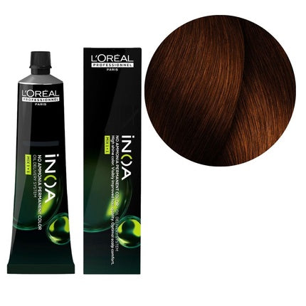 Vopsea de păr L'Oréal Professionnel Inoa 445 New, Maro cu Reflexe Roșii