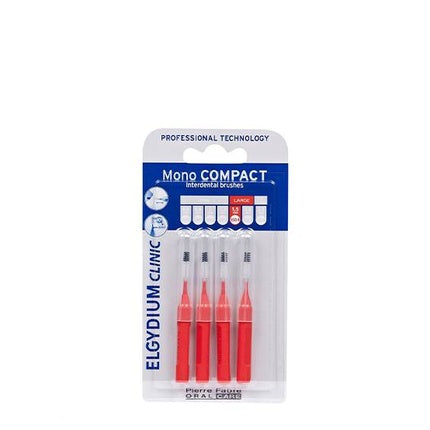 Periuță Interdentală Elgydium Clinic Mono Compact Roșie, 4 buc