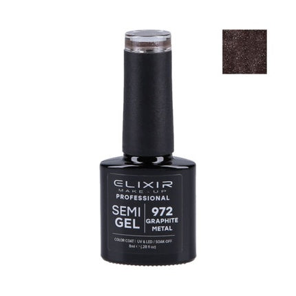 Lac Unghii, Elixir, 972, grafit metalizat, 8ml