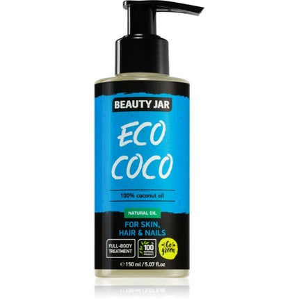 Ulei de cocos Eco Coco, Beauty Jar, 100% natural, ambalaj cu pompă, 150 ml