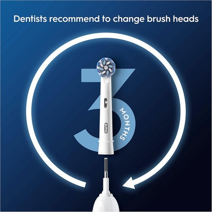 Capete de Periuta Electrica, Oral-B Pro Sensitive Clean, Extra Soft, Alb