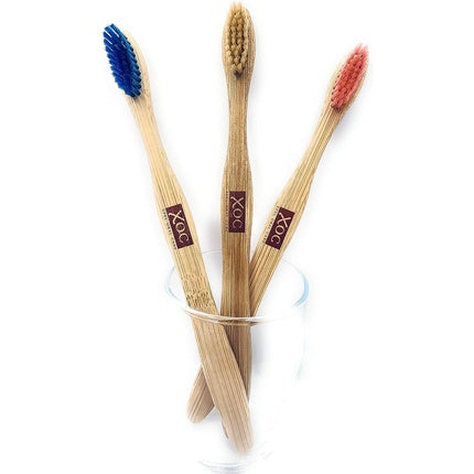 Periuță eco, Xpel, Bamboo, 3X culori perii, biodegradabil