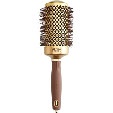 Perie păr Olivia Garden Expert Blowout, Aurie şi Maro, 55mm