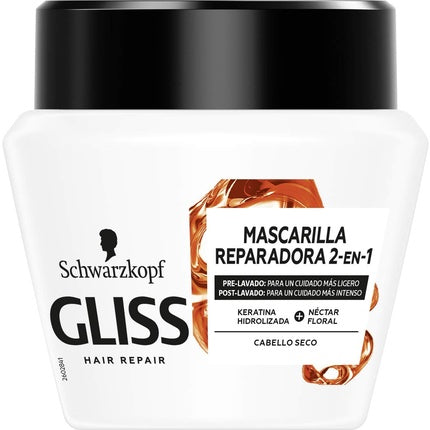 Masca par, Gliss, Total Repair, pentru par uscat