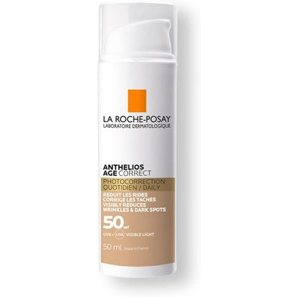 Crema colorata pentru protectie solara, La Roche-Posay Anthelios Age Correct TT, SPF50, 50ml