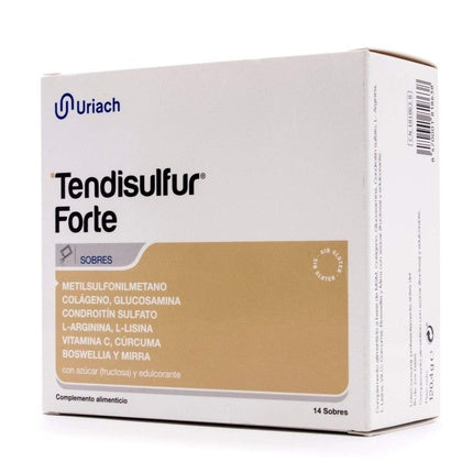 Supliment alimentar, Uriach Medical, Tendisulfur Forte, 14 pliculețe