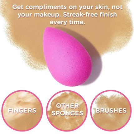 Set machiaj Beautyblender, Blender Roz Original, Cleanser Lichid, Eco
