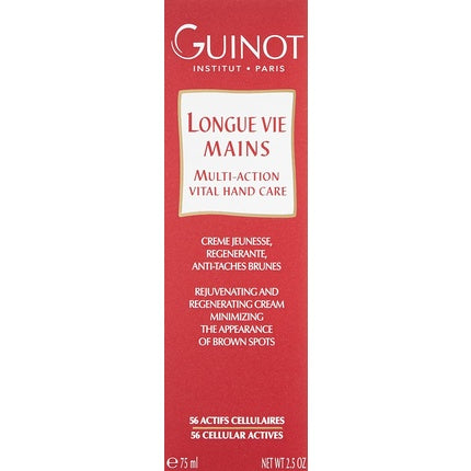 Cremă pentru Mâini Guinot Longue Vie Mains Multi Action Vital, 75ml