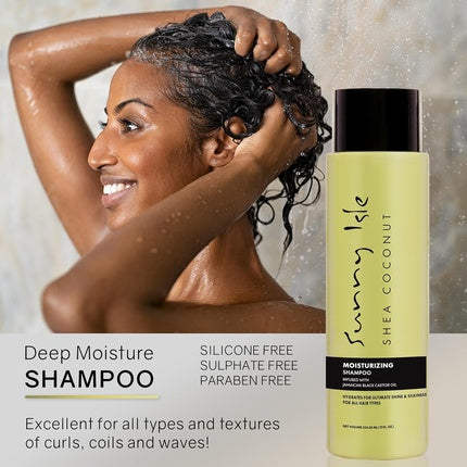 Șampon hidratant Sunny Isle Shea Coconut cu ulei de cocos și castor Jamaican