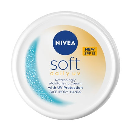 Nivea Soft Daily UV Moisturizing Cream, SPF15, alb (200ml)