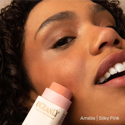 Blush Stick Oceanly de la Attitude - Silky Pink, Fără Plastice, Ușor
