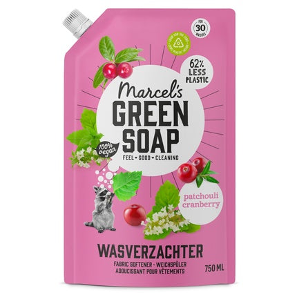 Marcel's Green Soap Întăritor de Rufe Patchouli & Cranberry Refill - Întăritor Ecologic pentru Țesături