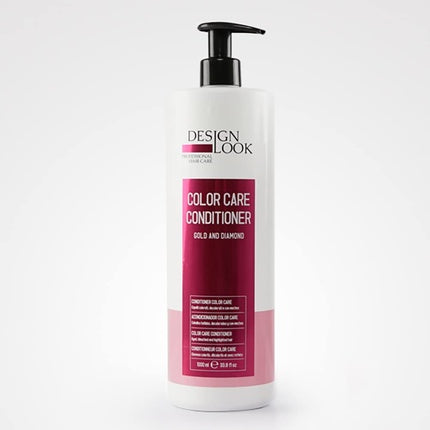 Condiționator Pro-Color Gold and Diamond Color Care, 1000ml, ambalaj alb cu pompă neagră