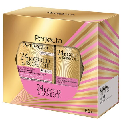 Set Cremă de Noapte Perfectaset, 24k Gold & Rose Oil