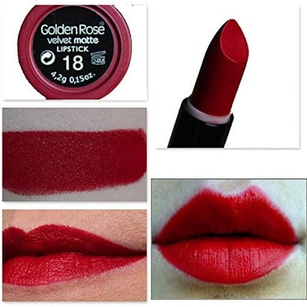 Ruj, Golden Rose, Velvet Matte, roșu