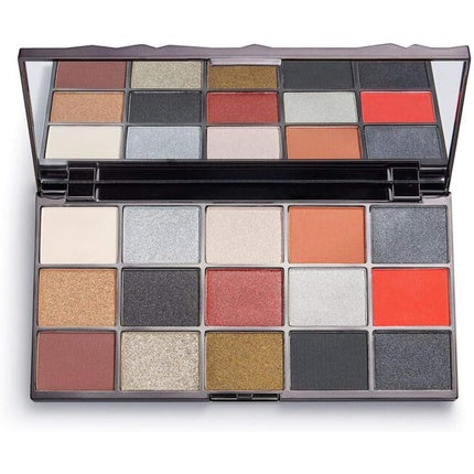 Paletă farduri pleoape, Makeup Revolution, Black Ice, multicolor