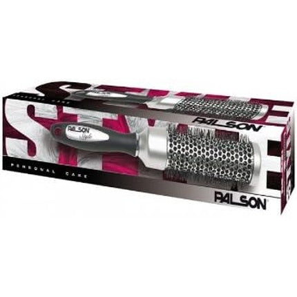 Perie rotundă, Palson, Titanium, negru-argintiu