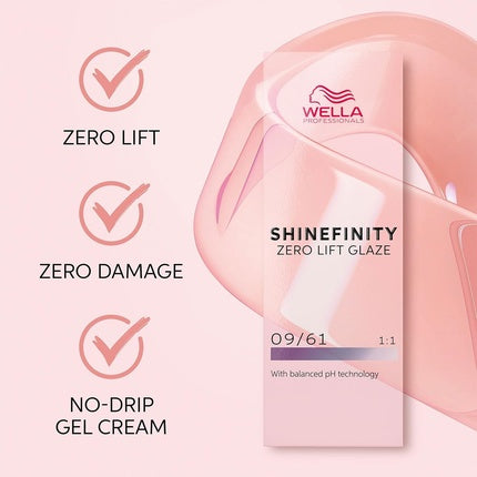 Vopsea de păr, Wella, Shinefinity 010/0 Light Blonde Natural, 60ml