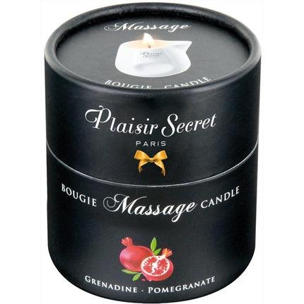 Lumânare masaj, Plaisirs Secrets, Grenadine, 220g