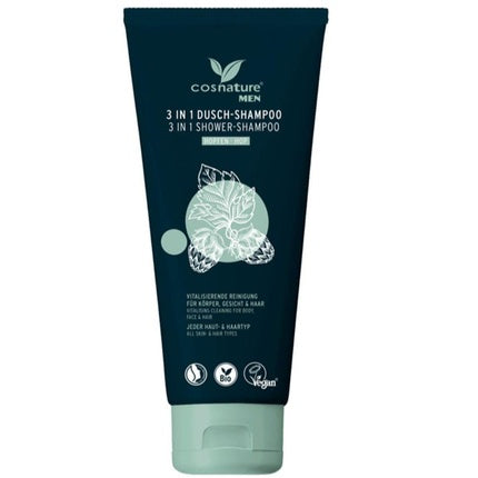 Gel de duș 3 în 1 pentru bărbați Cosnature cu hamei, 200 ml