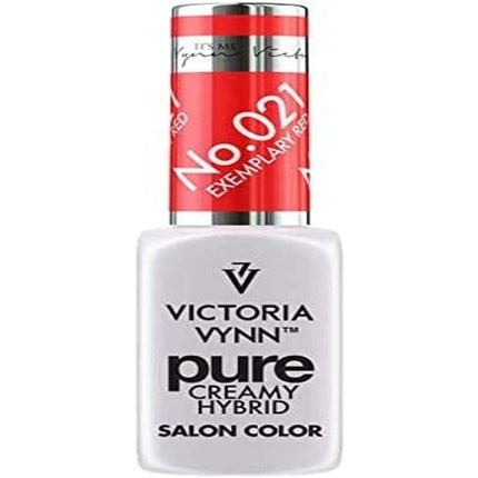 Lac unghii Victoria Vynn Pure Creamy Hybrid No. 021 Exemplary Red, roșu intens, 8 ml