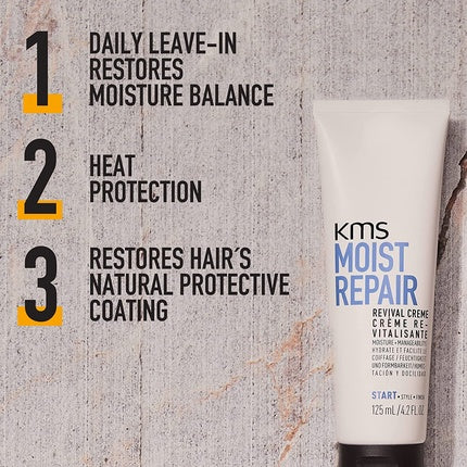 Crema revitalizantă KMS Moist Repair, 125 ml, alb