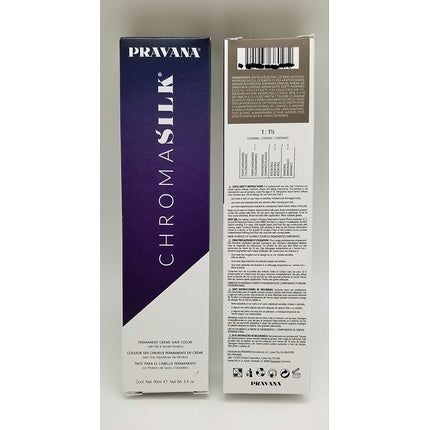 Vopsea Păr Permanentă Pravana ChromaSilk 8.1 Light Ash Blonde, 85 g