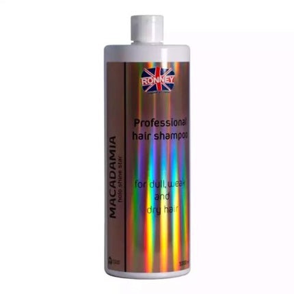 Șampon profesional Ronney Macadamia Holo Shine Star, 1040g, alb
