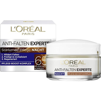 Crema de noapte pentru față, L'Oréal Paris, Expert Anti-Falte, Vitamina B3 și E, 50ml