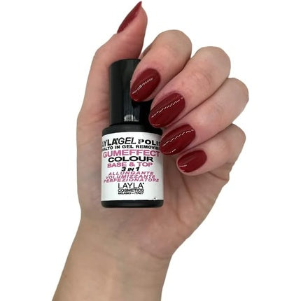 Lac de unghii, Layla Cosmetics, Enamel Super Gum Effect 16, negru