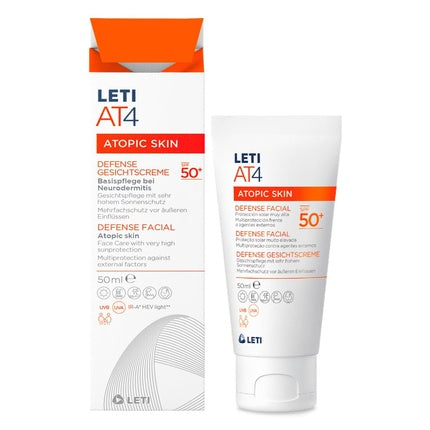 Cremă Solară Față, Leti, AT4 SPF50+, 50ml