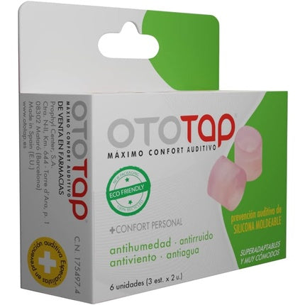 Ico Ico Ototap Silicone Ear Plugs 6 Units, Pink
