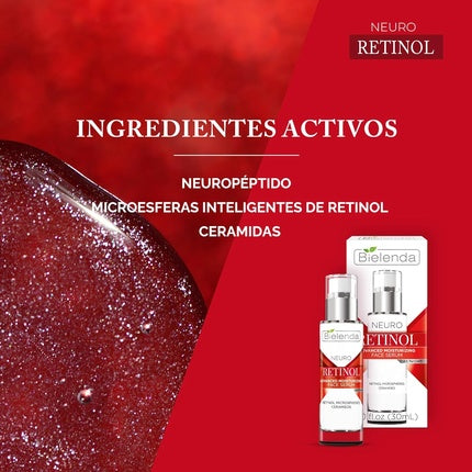 Ser antirid, Bielenda, Neuro Retinol, cu ceramide, 30 ml