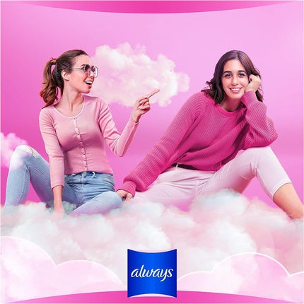 Absorbante Always Sensitive Long, 12 buc, roz