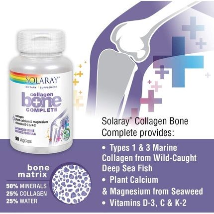Supliment, Solaray, Collagen Bone Complete, 90 VegCaps