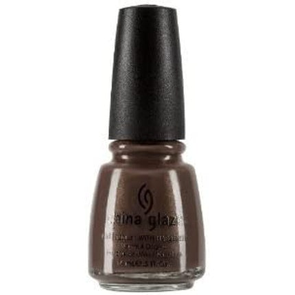 Lac de unghii China Glaze Ingrid, culoare maro cu negru, 14ml