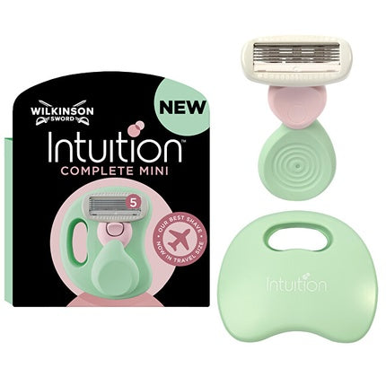 Rasoir Wilkinson Sword Intuition Complete Mini, culoare verde mentă și roz
