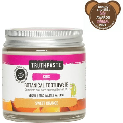 Pastă de dinți, Truthpaste, Kids, portocaliu dulce, natural, 100ml