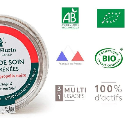 Balmă pentru mâini, Ballot-Flurin, Pyrenees Healing Balm, cu extract de propolis negru, 7ml