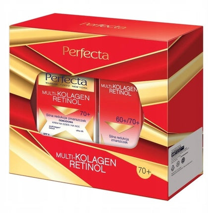 Perfecta Multi-Kolagen Retinol Cream 70+ 50ml + Eye Cream 15ml, Set de îngrijire pentru piele matură