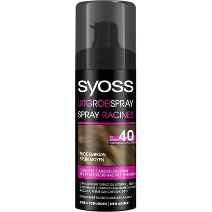 Spray rădăcini Syoss, Medium Brown, 220g