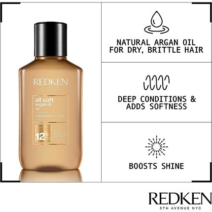 Masca de par, Redken All Soft Argan 6 Oil, 111ml