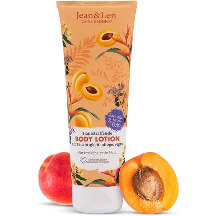 Jean & Len Skin Firming Body Lotion, 250 ml, cu Ulei de Sâmbure de Piersic și Coenzima Q10