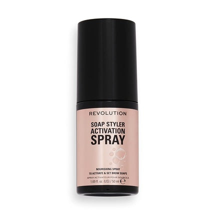 Spray activare sprâncene, Makeup Revolution, 50 ml, negru