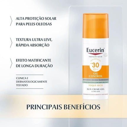 Gel-crema protectie solara, Eucerin, SPF30, 50ml
