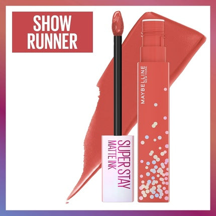 Maybelline New York Super Stay Matte Ink, Show Runner, culoare corală, miros de tort de naștere, 5ml